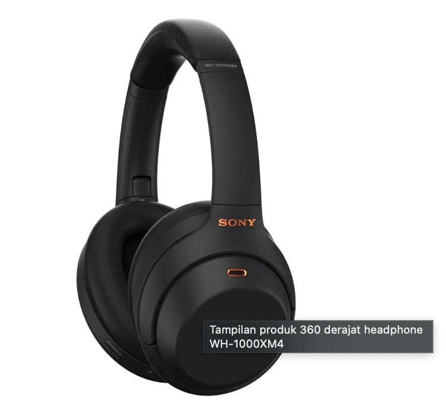 sony xm4 warna hitam